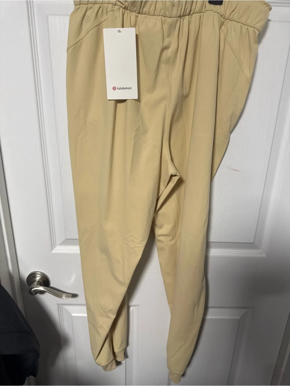lululemon athletica Beige Paperbag Waist Joggers